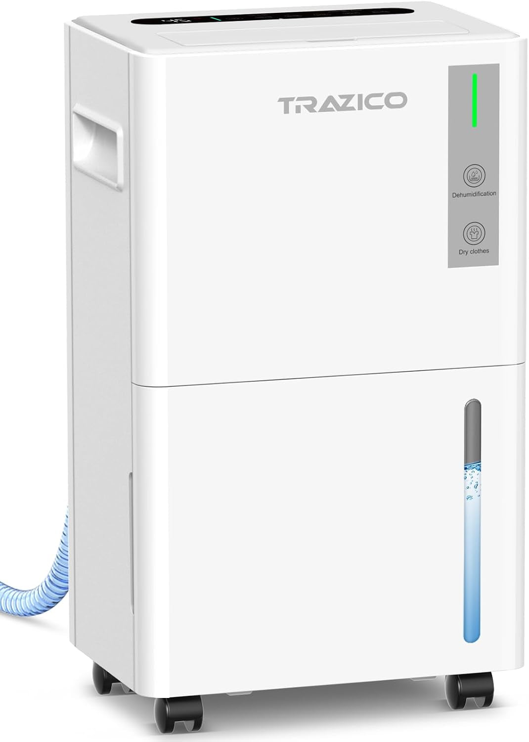 Trazico 1500 Sq.Ft Dehumidifier for Basement, with Drain Hose, 21 Pints