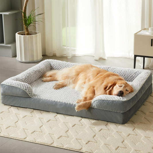 LEXTRO Washable Orthopedic Dog Bed, Waterproof Couch for Large Senior Dogs