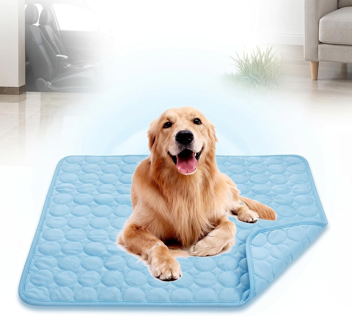 Dog Cooling Mat 2026 Upgraded Arc-Chill Cooling Dog Bed Mat, Washable Self Cooling Pet Pad for Dogs & Cats, Foldable Cooling Mat for Indoor Outdoor Floor Sofa Car Seat Travel