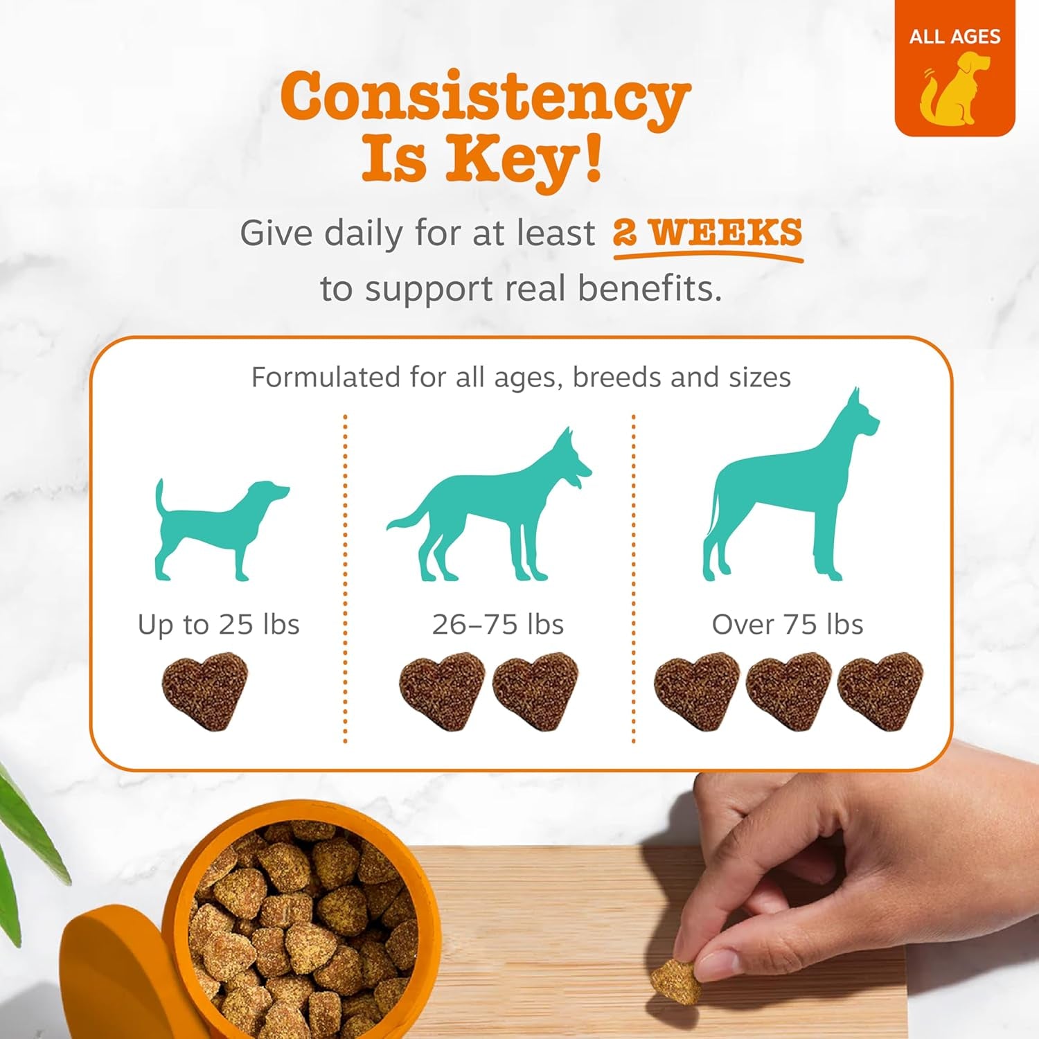 Zesty Paws Calming Chews for Dogs - for Everyday Stress, Relaxation, Composure, and Separation Turkey 90 Count