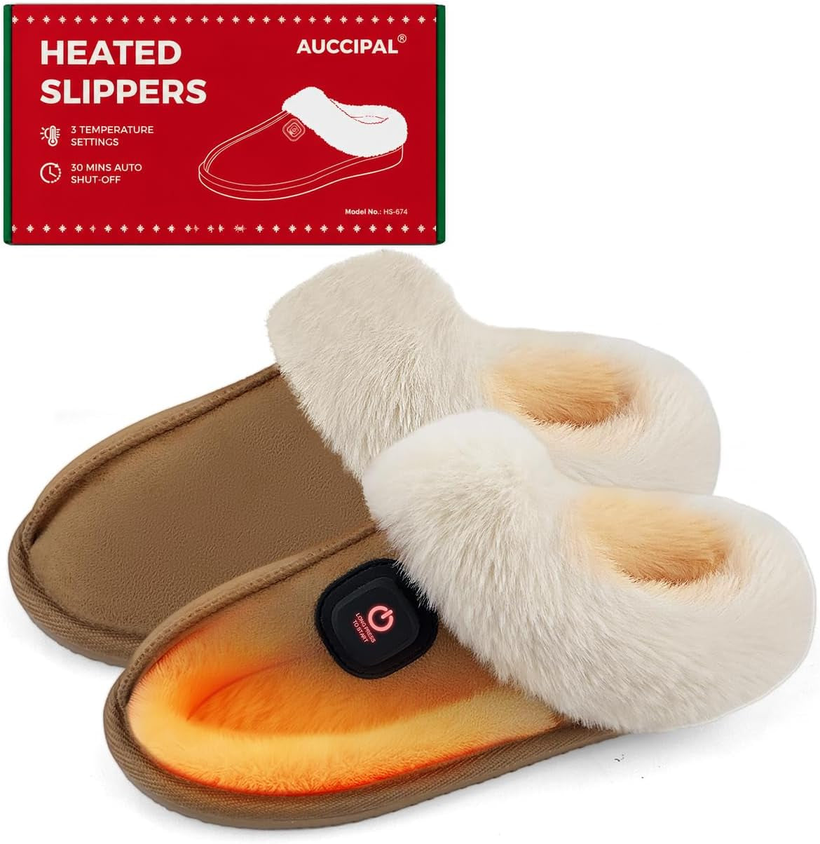 Heated Slippers for Women, Rechargeable Winter Foot Warmers
