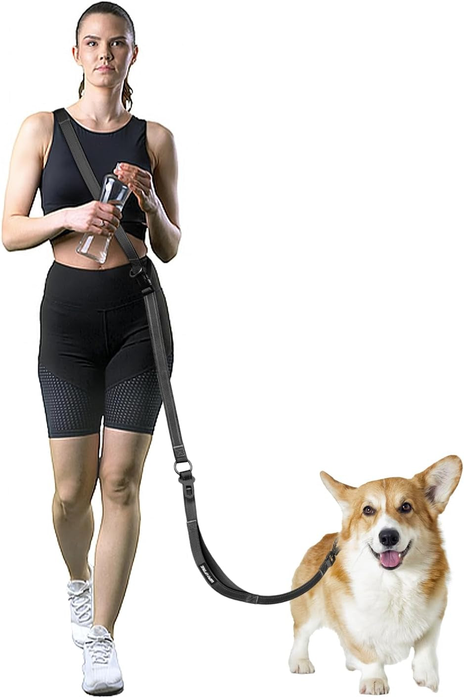 Hands Free Dog Leash, Multifunctional Crossbody Dog Leash