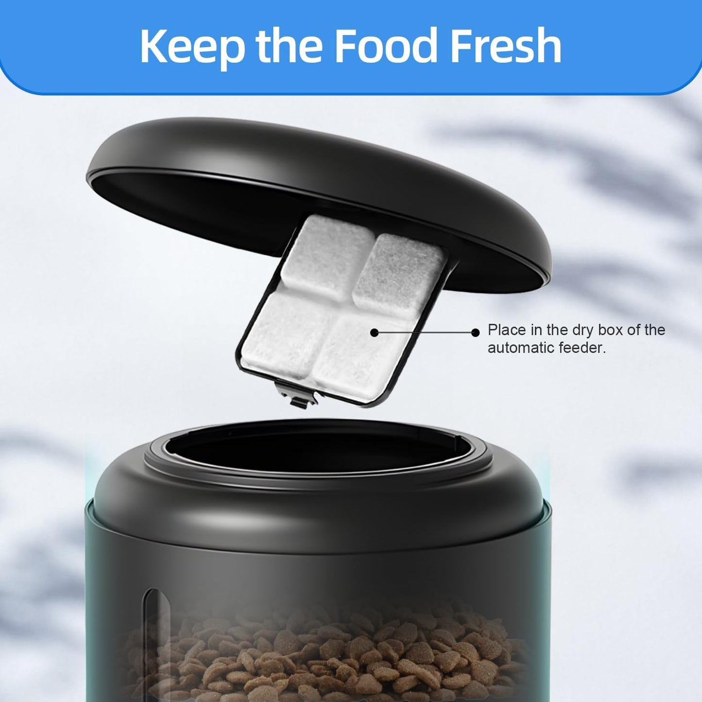 Xuepett 12 PACK Pet Food Desiccant Bag Compatible with Petlibro Automatic Feeder, Keep Cat Food Dog Food Dry and Fresh