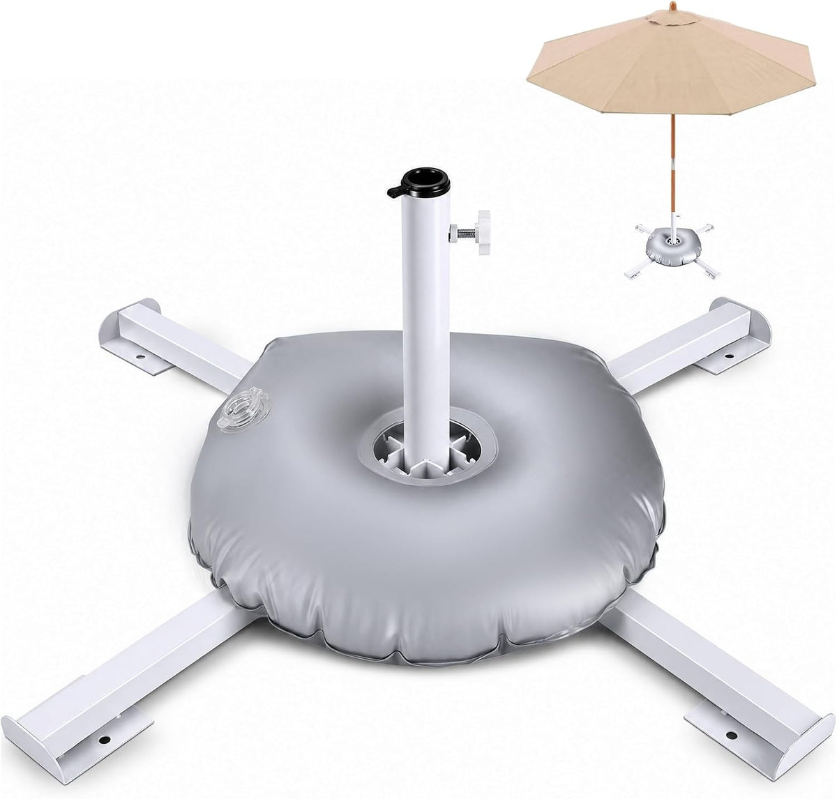 NATGAI Foldable Umbrella Base with Weight Bag, Portable