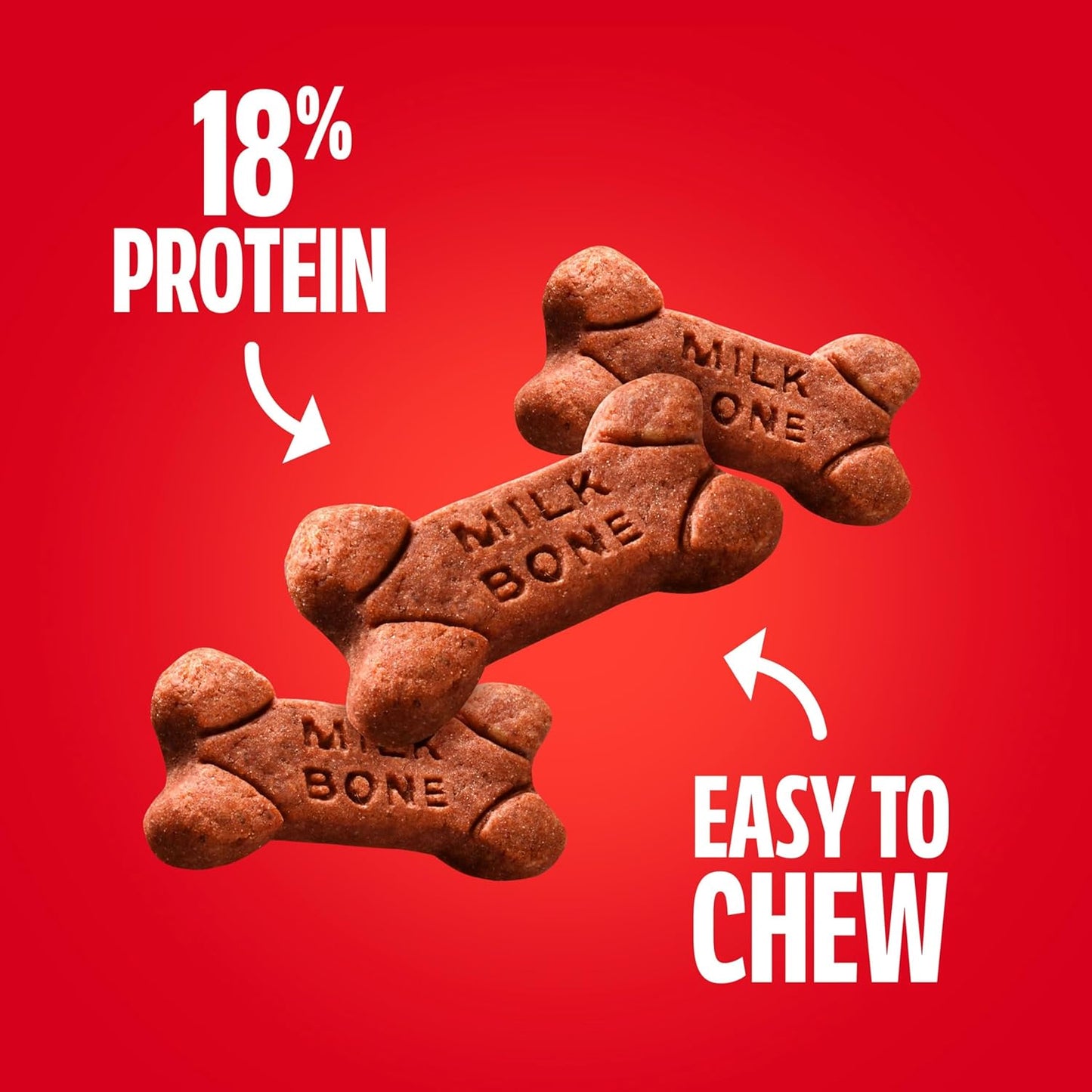 Milk-Bone Soft & Chewy Dog Treats, Made with Real Beef & Filet Mignon, 25 Ounce Canister