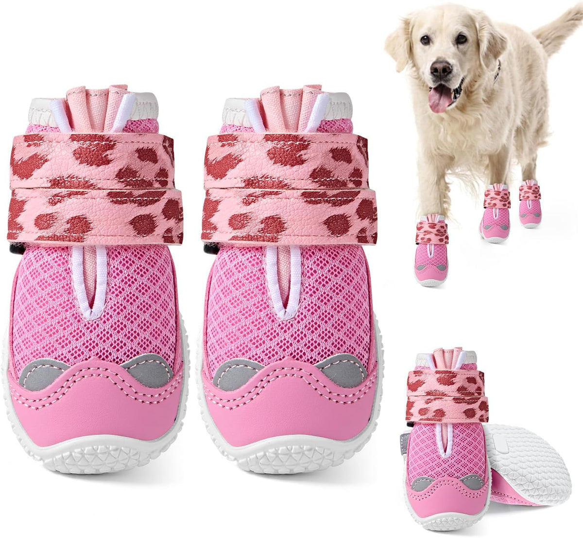 Slowton Dog Shoes for Hot Pavement, Dog Snow Boots, Dog Booties for Winter