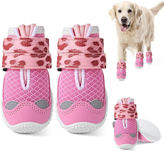 Slowton Dog Shoes for Hot Pavement, Dog Snow Boots, Dog Booties for Winter