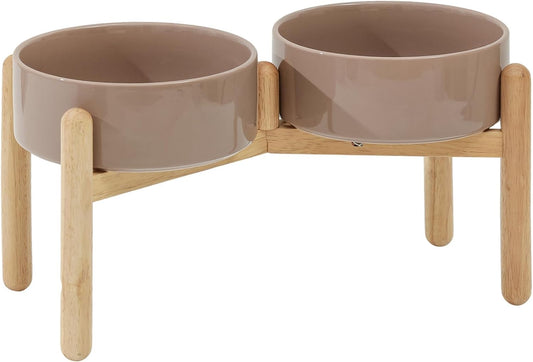 Havniva Ceramic Dog Bowls Elevated, Raised Dog Food Bowl for Large Dogs