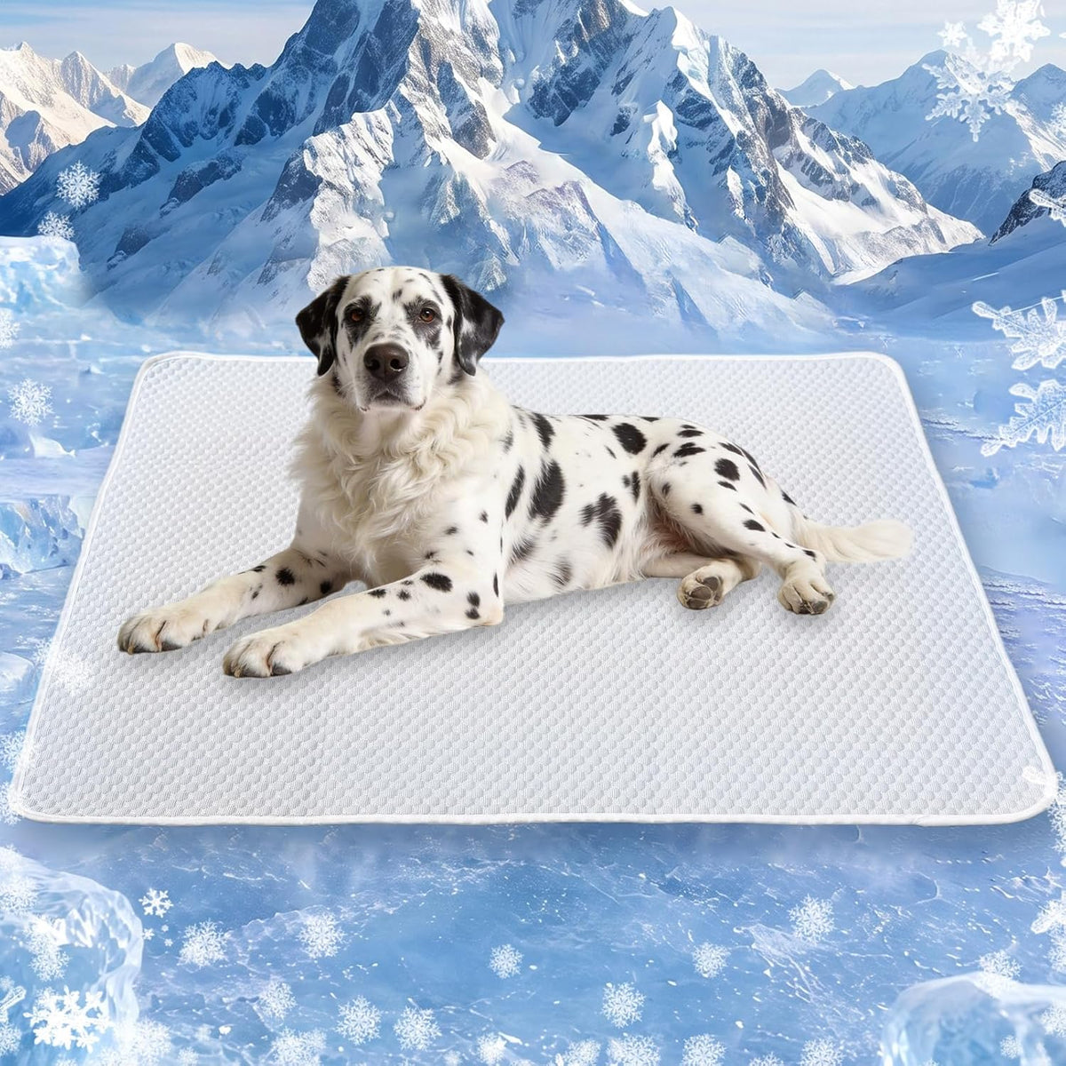 Cooling Mat for Giant Dog 60"X40", Washable Waterproof Non-Slip Pad