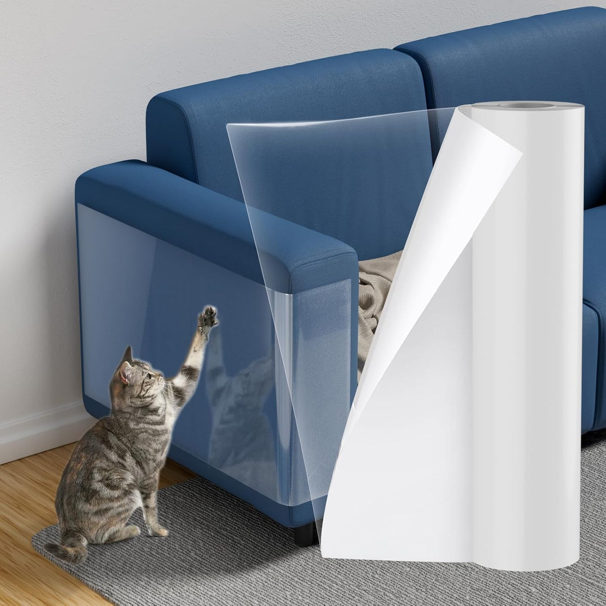 Anti Cat Scratching Scratch Furniture Protector (Roll 118" × 16")