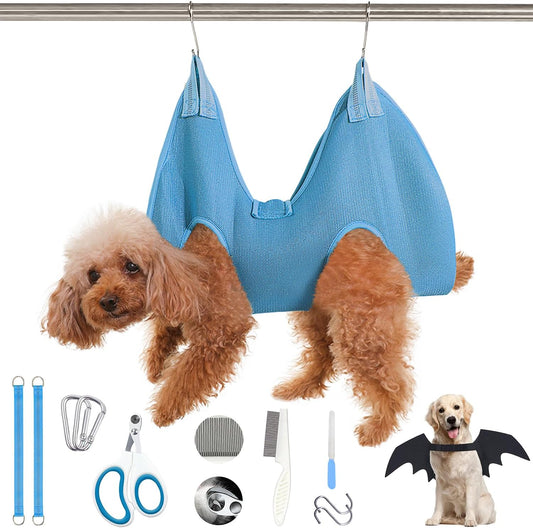 Dog Grooming Hammock Harness S Size, Pet Sling for Dog Nail Trimming