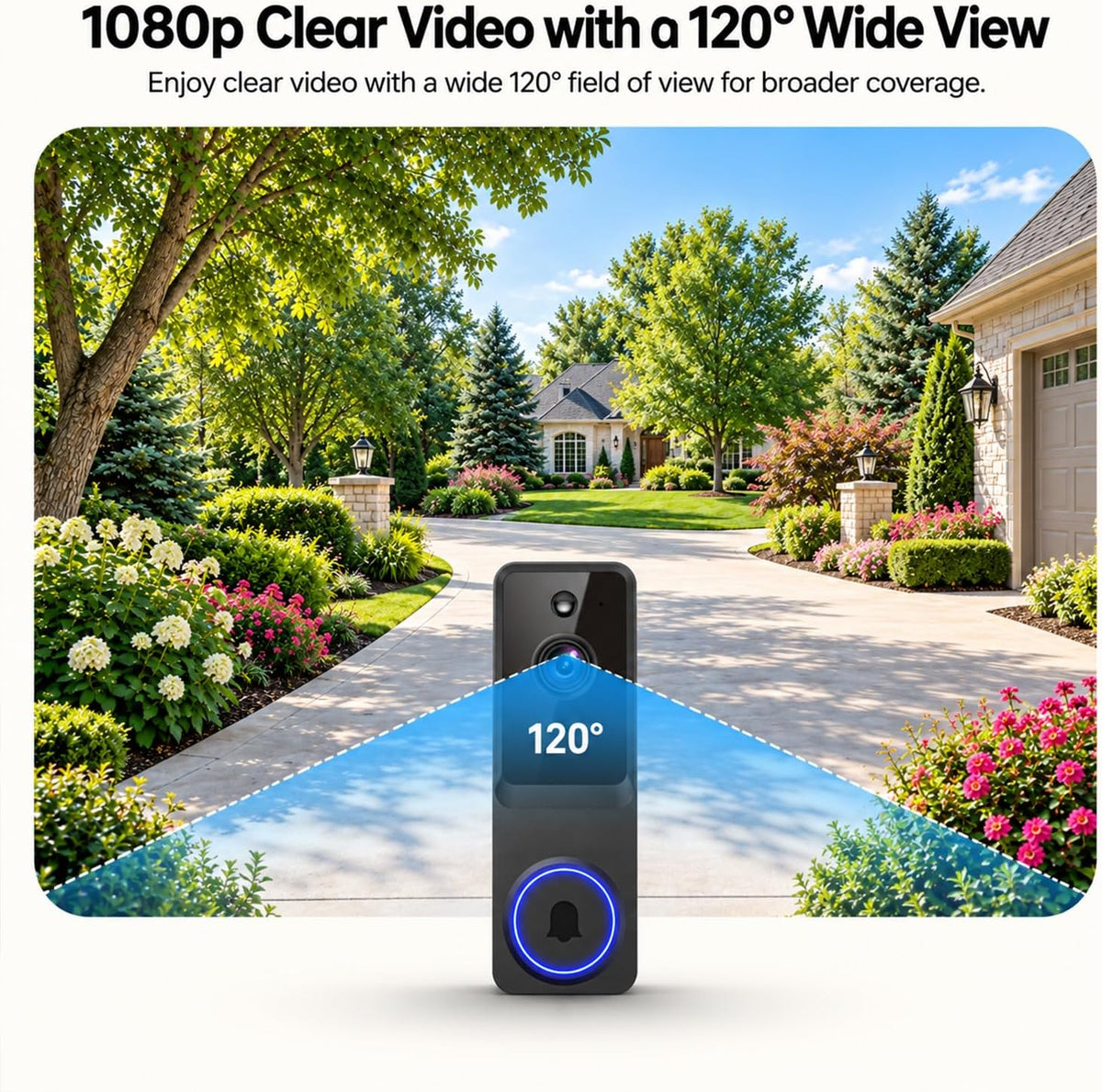 Soranari Wireless Video Doorbell Camera,1080P FHD with Motion Detection