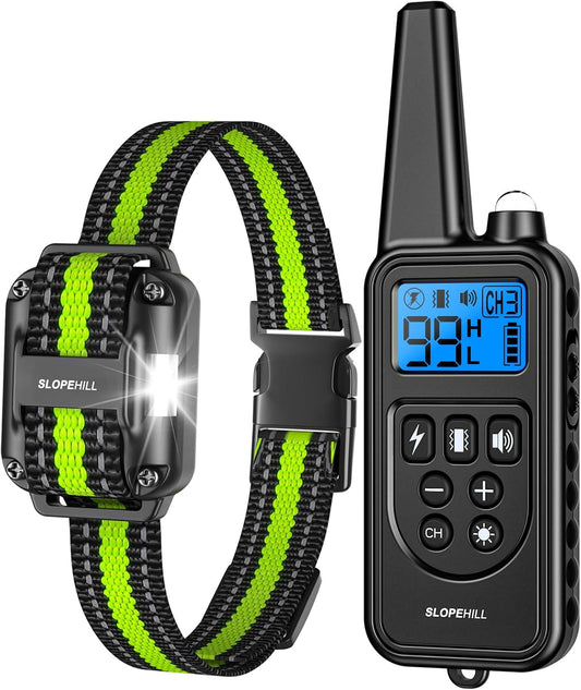 SLOPEHILL Dog Training Collar,4200Ft Remote Shock Collar for Dogs 8-140Lbs