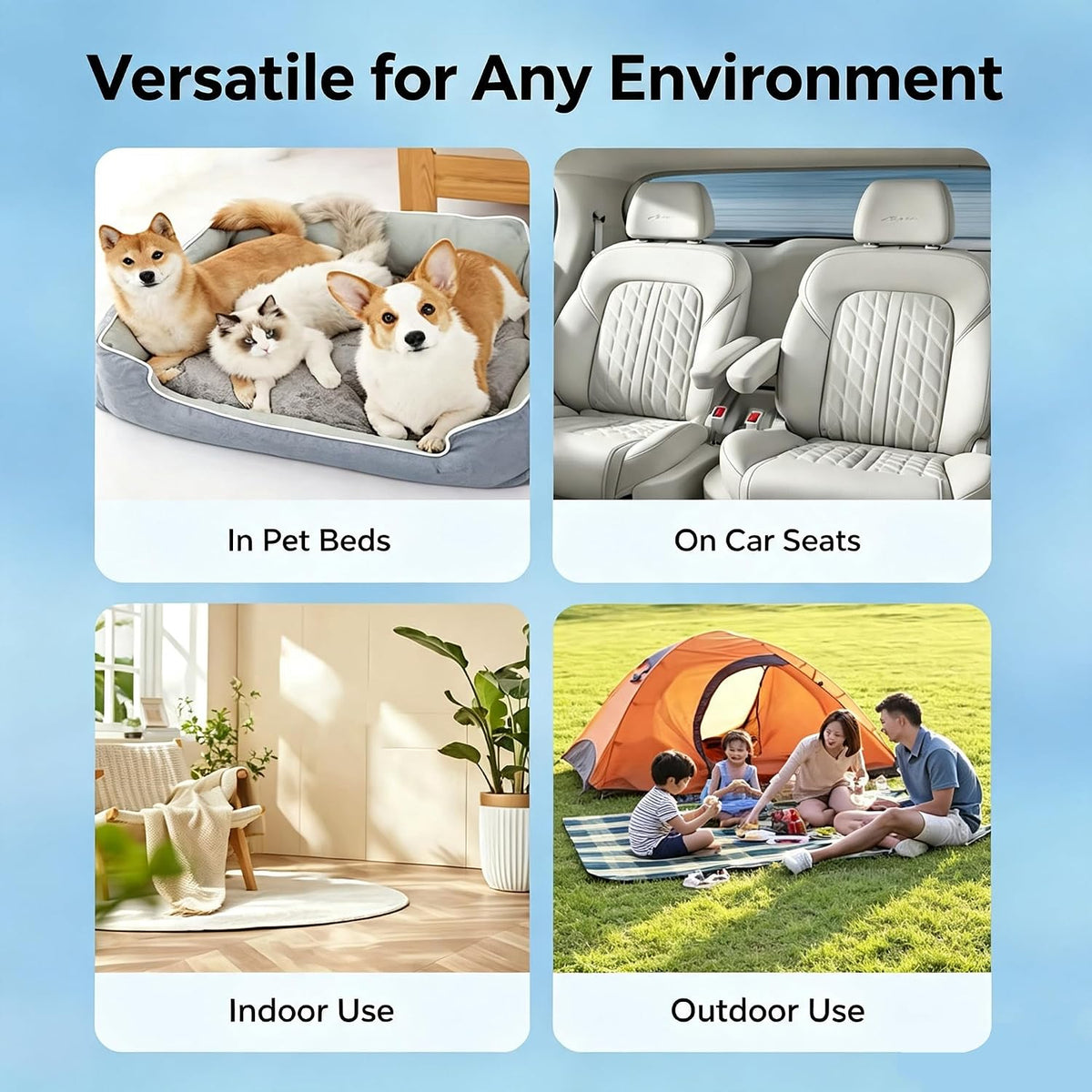 Dog Cooling Mat 30 X 20, Gel Cooling Pad for Small Medium Pets 45 Lbs