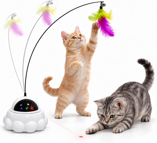 Mieofie Interactive Cat Toy for Indoor Cats,Automatic Laser Pointer Cat Toy