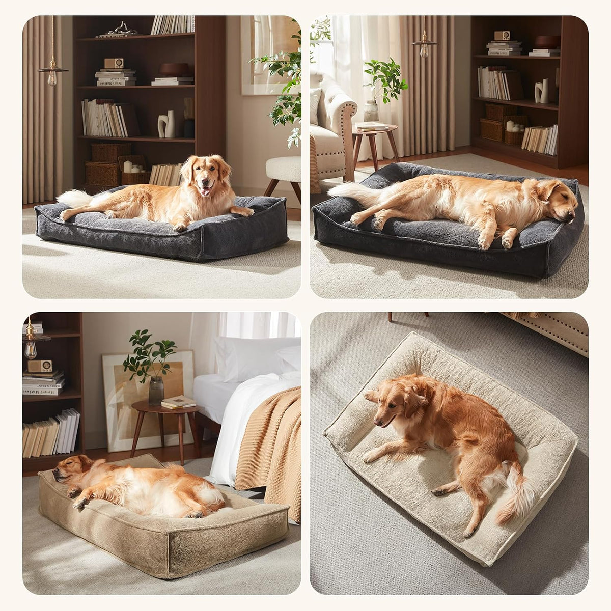 FURTIME XXL Orthopedic Dog Beds Large Sized Dog, Extra Thick Dog Couch 48"