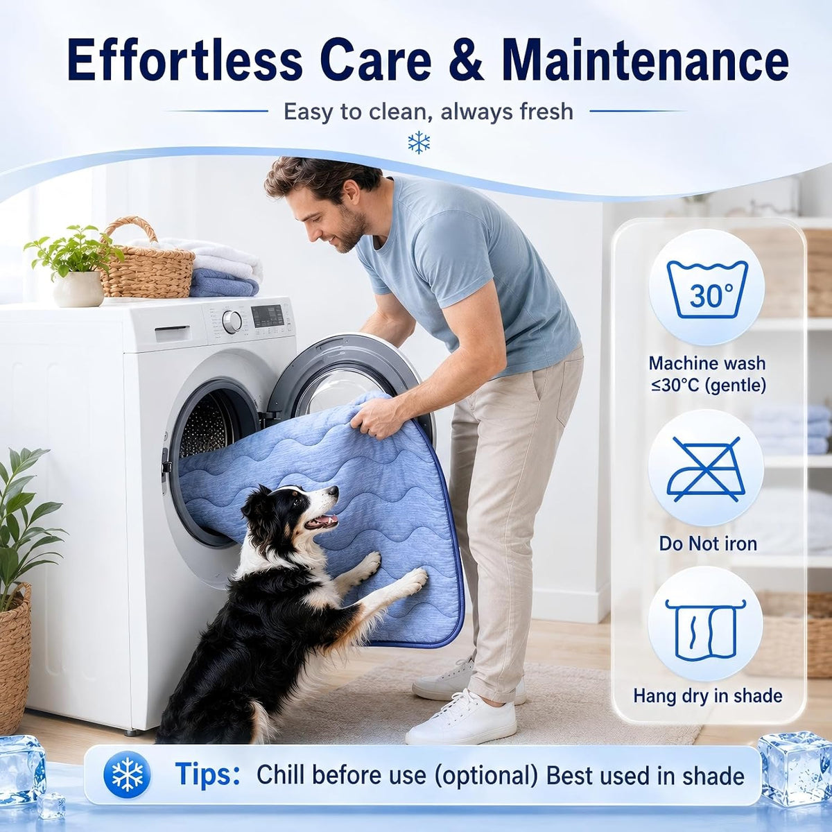 2 Pack Dog Cooling Mats, 44 X 28 in Q-Max 0.5+ Self-Cooling Pet Pads