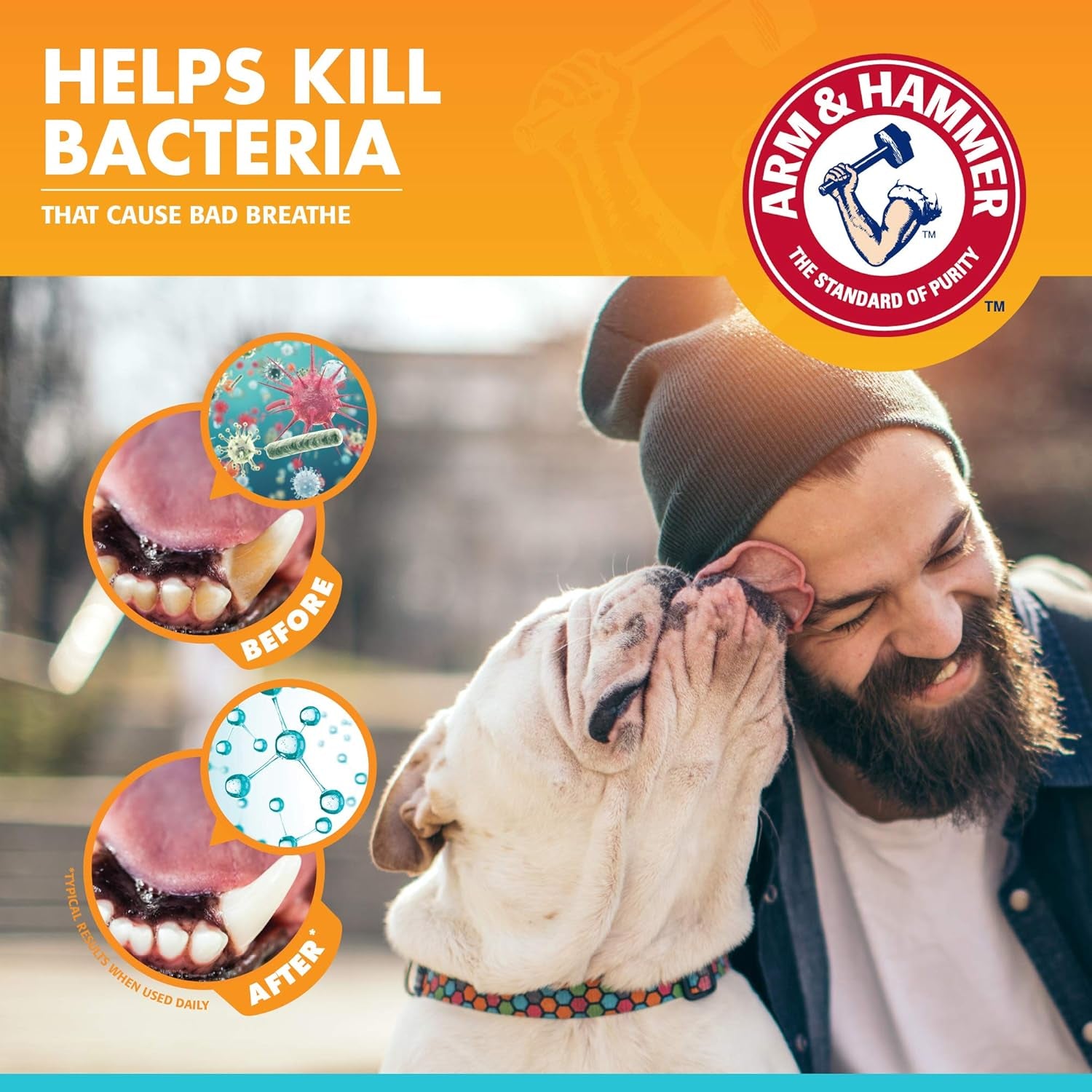 Arm & Hammer for Pets Fresh Breath Enzymatic Dog Toothpaste Vanilla Ginger Flavor Baking Soda Dental Gel Eliminates Bad Breath Safe Puppies Adult Dogs Daily Use 2.5 OZ Single at Home Dental Care