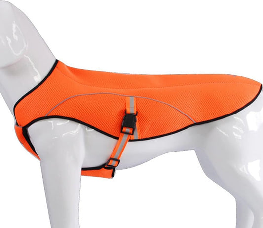 SGODA Dog Cooling Vest Harness Jacket for Dogs, Orange, X-Large, Nylon