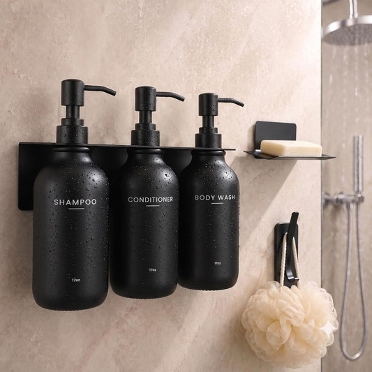 Upgraded Shampoo and Conditioner Dispenser for Wall Mount, Shower Dispenser