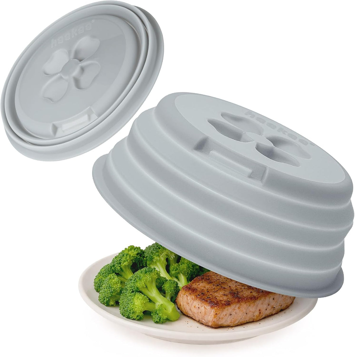 Haakaa Collapsible Silicone Microwave Splatter Cover for Food, 11.5 Inch
