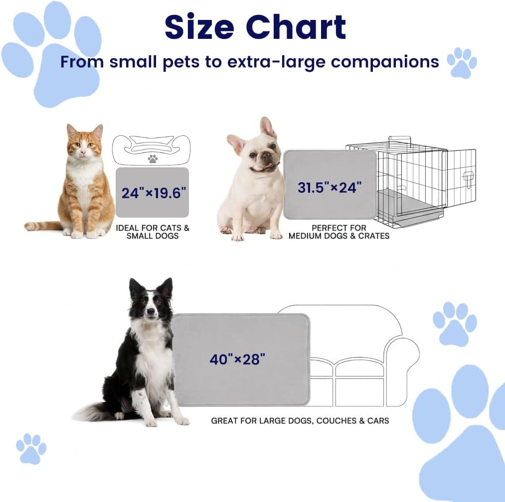 Dog Cooling Mat for Small Dogs, QMAX>0.4 Breathable Cool Pet Crate Pad Indoor for Cat with Chill Fiber and Innovative Mesh Base, Portable Washable Kennel Mat for Summer, 24"×19.6",Pearl Grey
