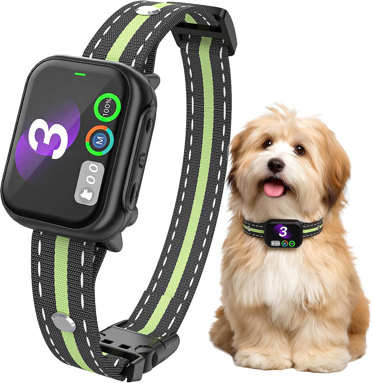 RPZ Automatic Dog Bark Collar for Small Medium Large Dogs 8-150 Lbs, Green