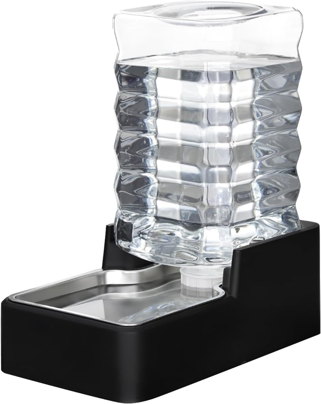 RIZZARI 2.4Gallon Dog Water Bowl Dispenser for Dogs:Leak Resistant Waterer