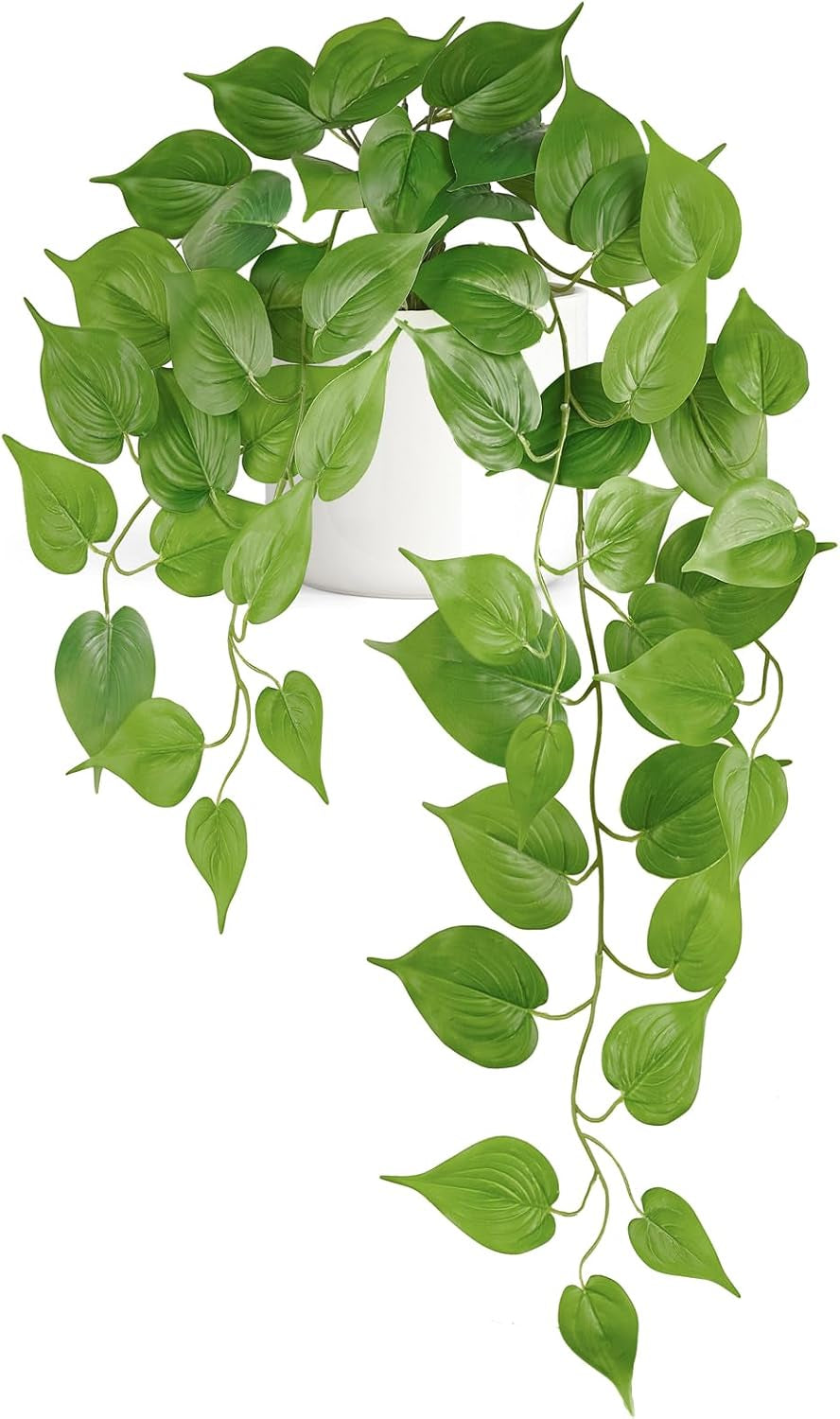 Mkono Fake Hanging Plants with Ceramic Pot, 25" Artificial Plants Indoor