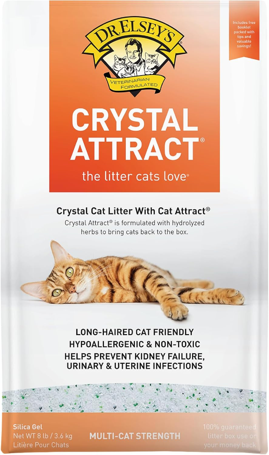 Dr. Elsey'S Crystal Attract Silica Cat Litter, 8Lbs
