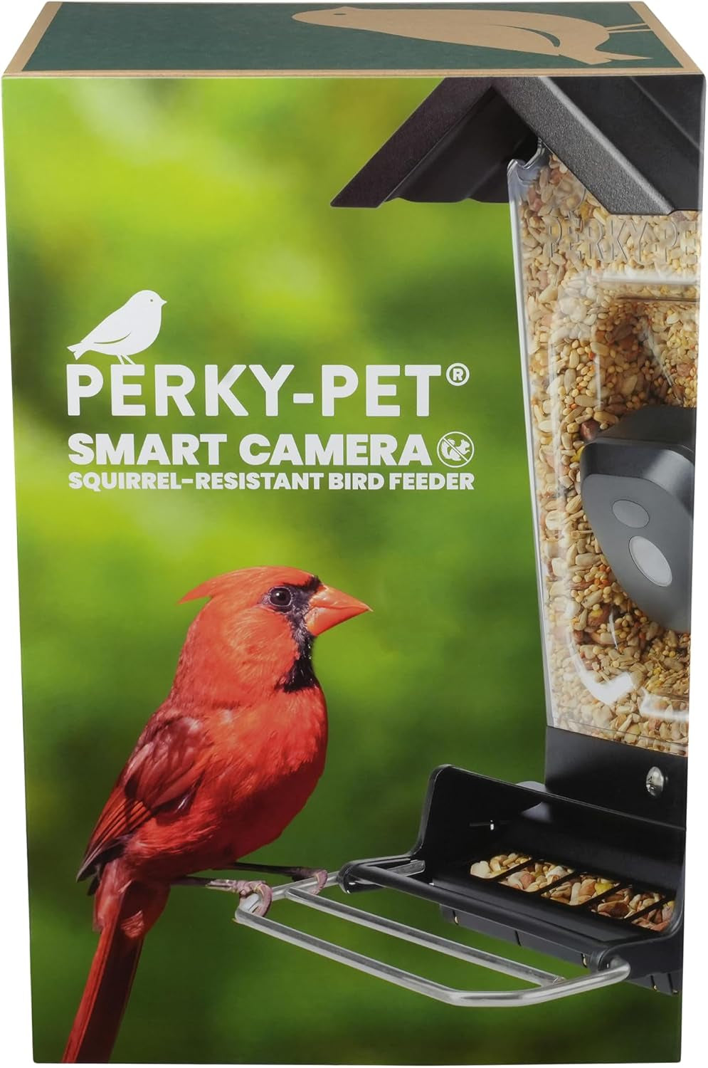 Perky-Pet SPCAM Perky-Pet Smart Bird Feeder with Camera - Squirrel-Resistant, 3.5 Lb Capacity, Motion Activated 1080P HD, Wi Fi, SPCAM - Camera Feeder Gift Idea