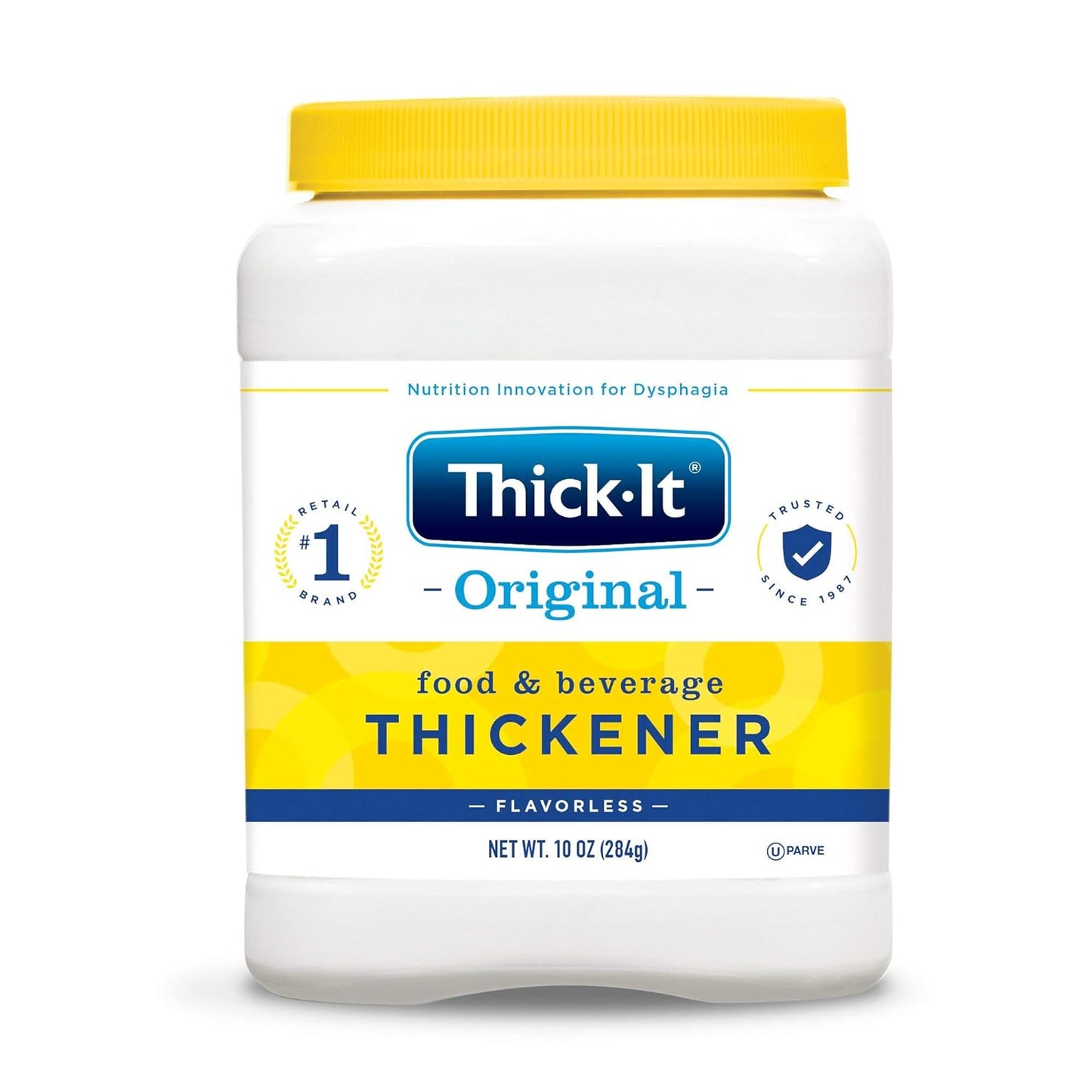 Thick-It Original Food & Beverage Thickener, Flavorless Powder for Dysphagia (IDDSI), Digestible Swallowing Aid, Easy-To-Mix & Instant Dissolve, Used in Hot & Cold Food, 10 Oz Canister