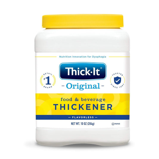 Thick-It Original Food & Beverage Thickener, Flavorless Powder for Dysphagia (IDDSI), Digestible Swallowing Aid, Easy-To-Mix & Instant Dissolve, Used in Hot & Cold Food, 10 Oz Canister