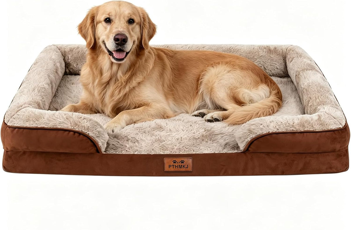 Orthopedic Extra Large Dog Bed, Memory Foam XL Dog Bed Couch, 44" L