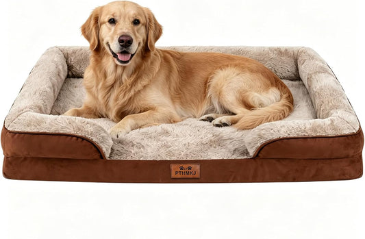 Orthopedic Extra Large Dog Bed, Memory Foam XL Dog Bed Couch, 44" L