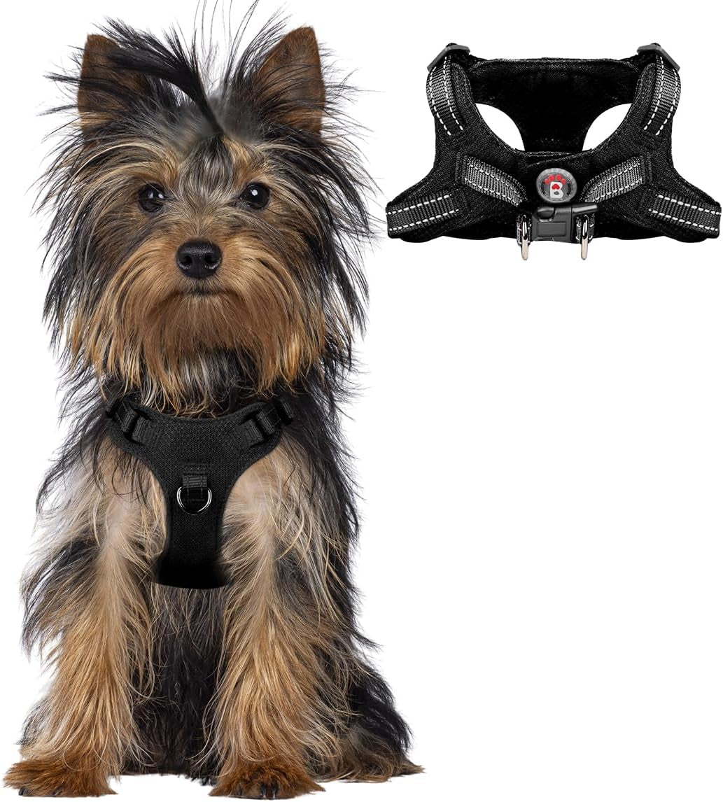 BARKBAY Small Dog Harness,No Pull Puppy Harness,Step-In Dog Vest
