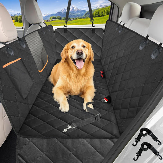 Kytely Dog Car Seat Cover for Back Seat, Waterproof Hammock for Car&Suv