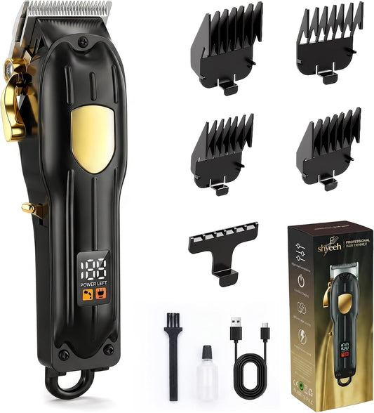 SHYEEH Professional Cordless Hair Clippers for Men & Hair Trimmer for Men