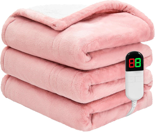 Electric Heated Throw Blanket Premium Soft 8 Heating Levels