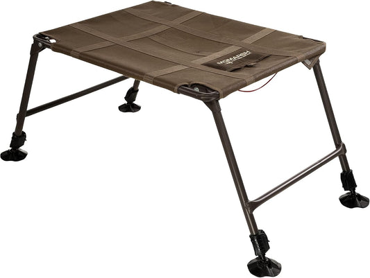Momarsh Final Stand Dog Adjustable Training Platform & Storage Panel | Hunting Stand | Elevated Pet System for Place, Agility & Steadiness | Dog Trainer System | Mesh Bottom Mud Feet | 150Lb Capacity