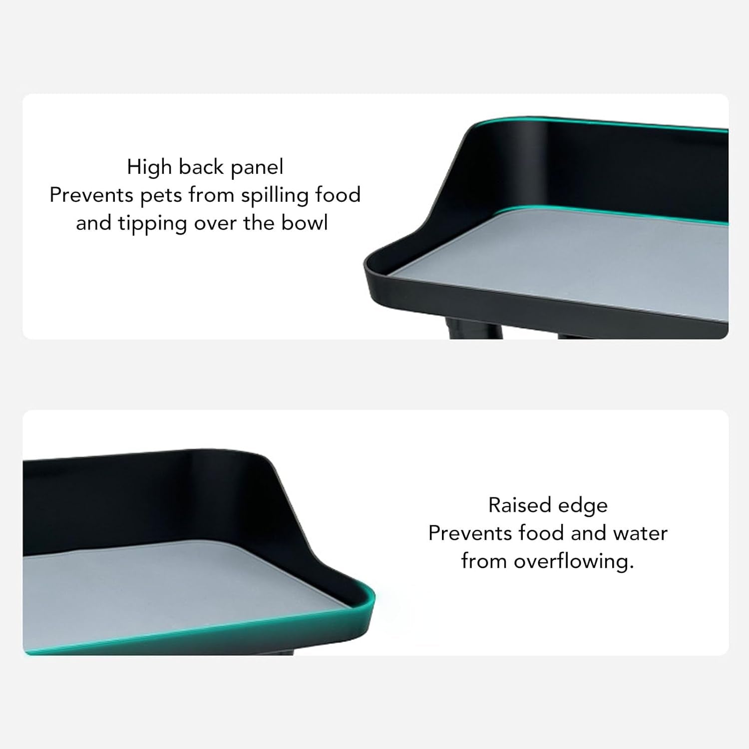 Diydeg Elevated Dog Bowls, 3 Height Adjustable Raised Dog Bowl, Plastic Food Water Bowl Stand Pet Feeder Dish Station for Small Medium Large Cats Pets