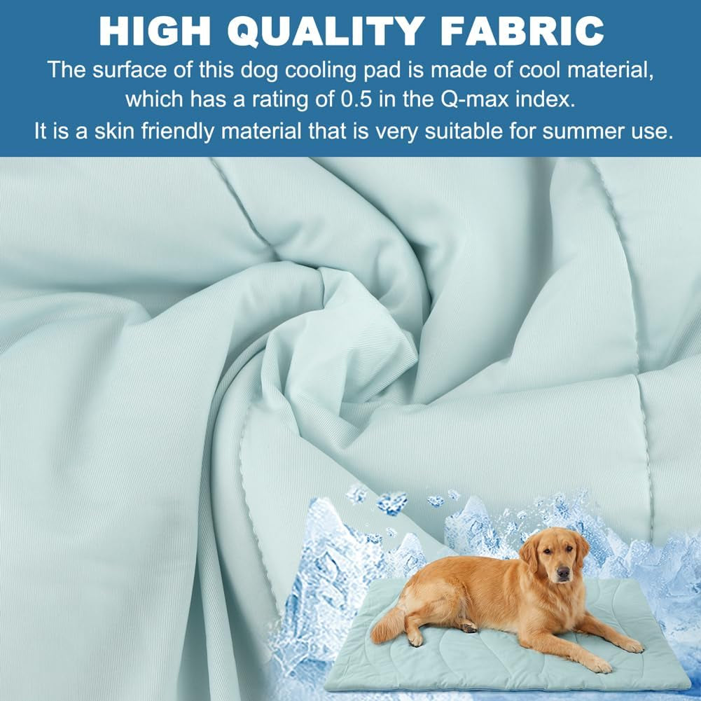 Cooling Mat for Dogs 48 X 28 In, Indoor Dog Cooling Pad, Waterproof