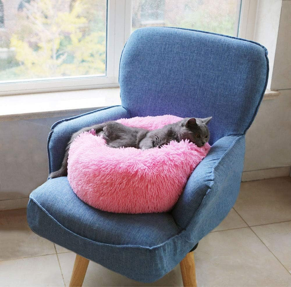 Cat Bed for Indoor Cats,Mini Plush Self Warming Kitten Bed, 20 Inch