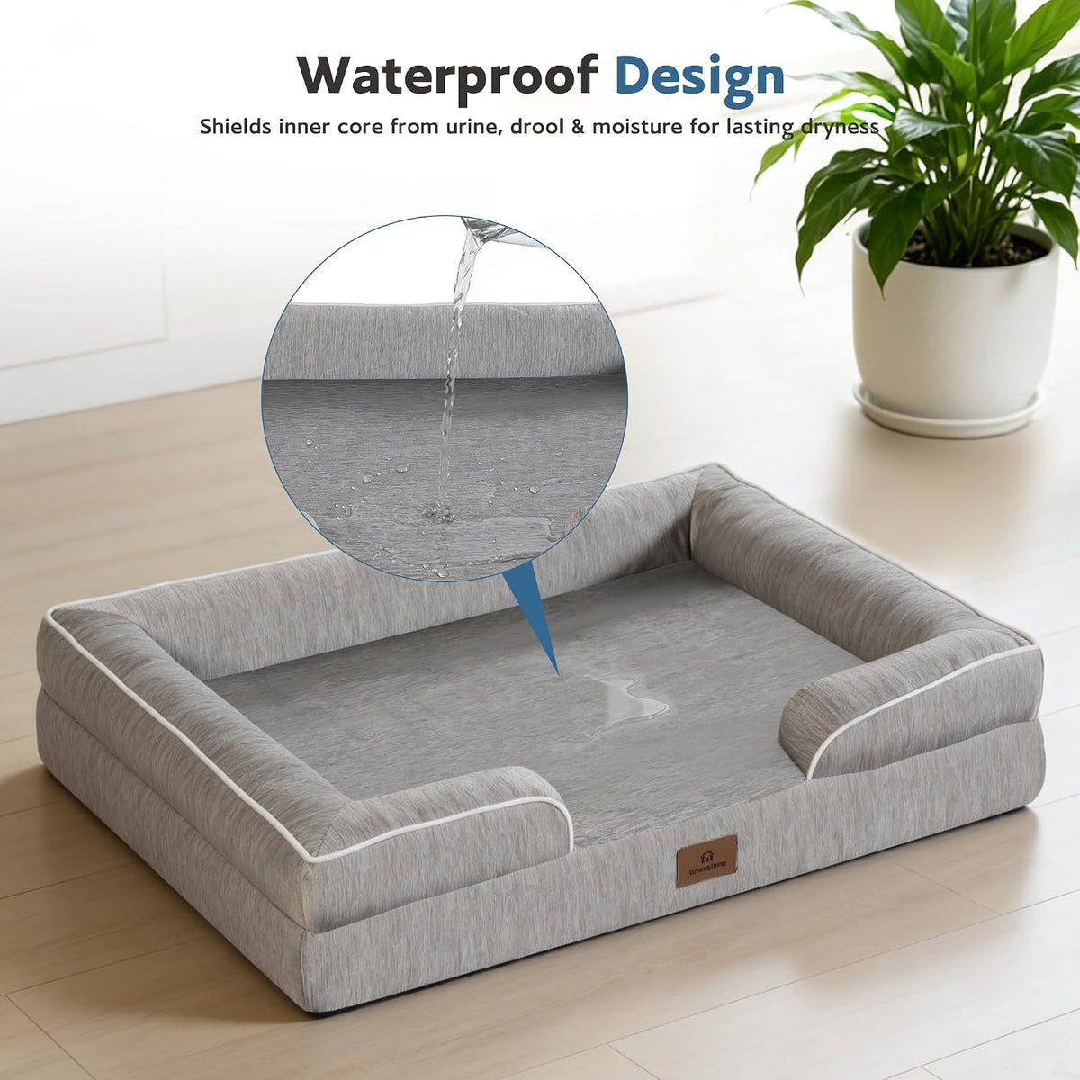 Cooling Dog Bed,Dual-Cooling Design,Q-Max >0.4 Cool Pet Beds for Large Dogs