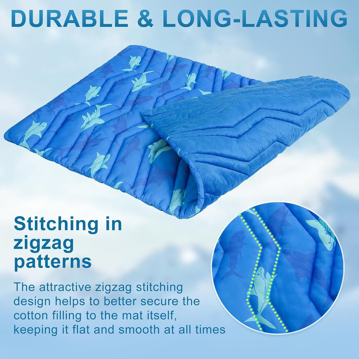 BEAUTYZOO Cooling Mat for Large Dogs, 48X28In Reversible Pad, Self-Cooling