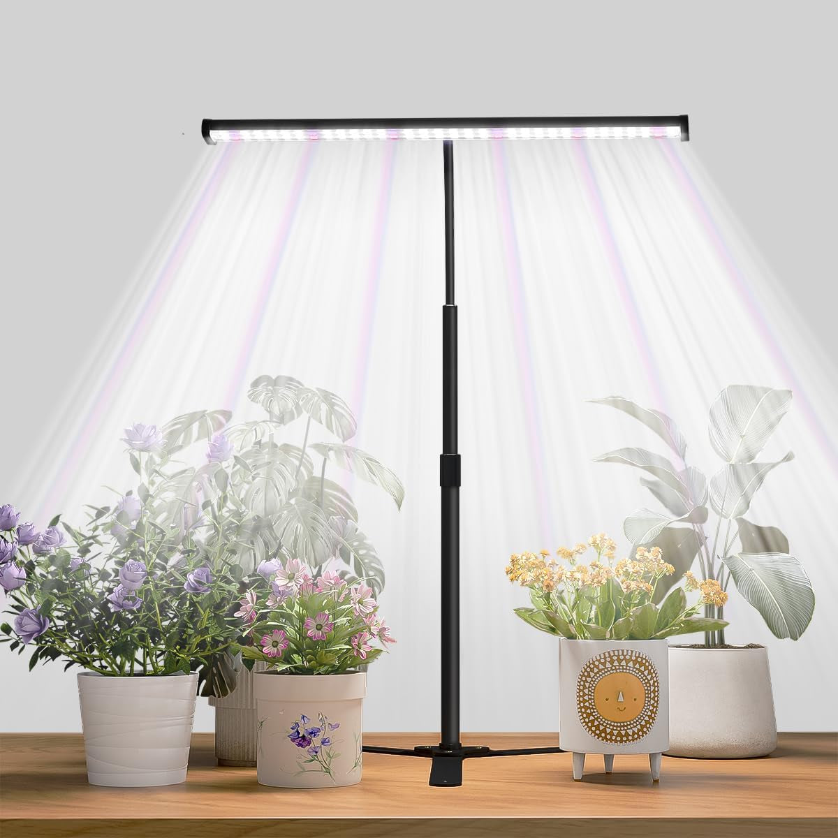 Super-Bright Grow Light for Indoor Plants,6000K 108Leds Full Spectrum Plant Lamp with Timer 4/8/12Hrs&Height Extendable for Home Office Desktop Plants
