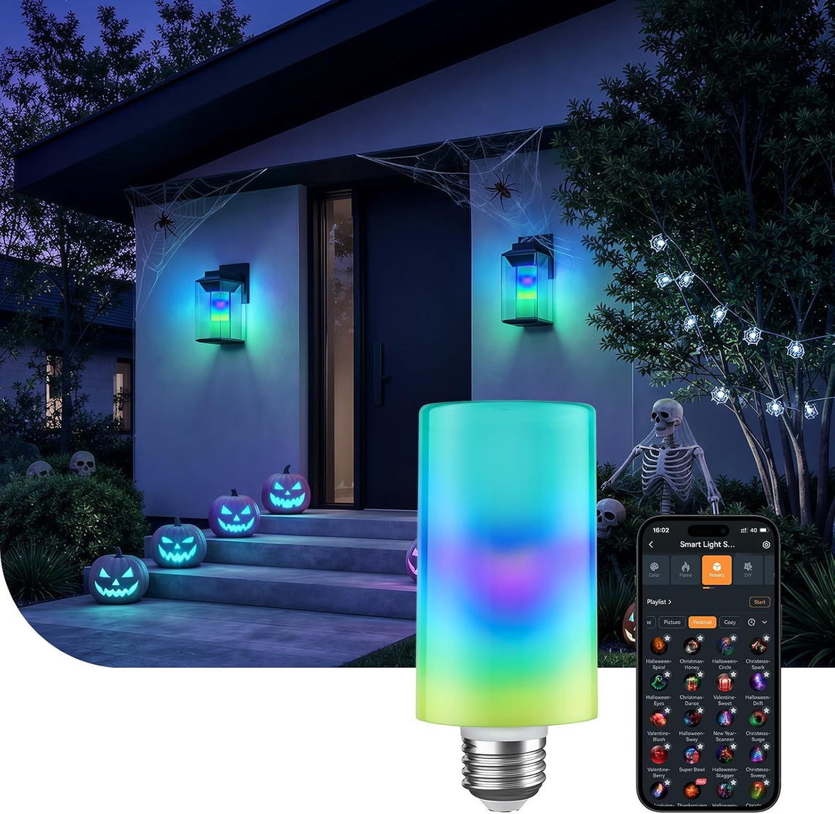 Linkind Smart Light Stick, Color and White Smart Light Bulb, 850Lm