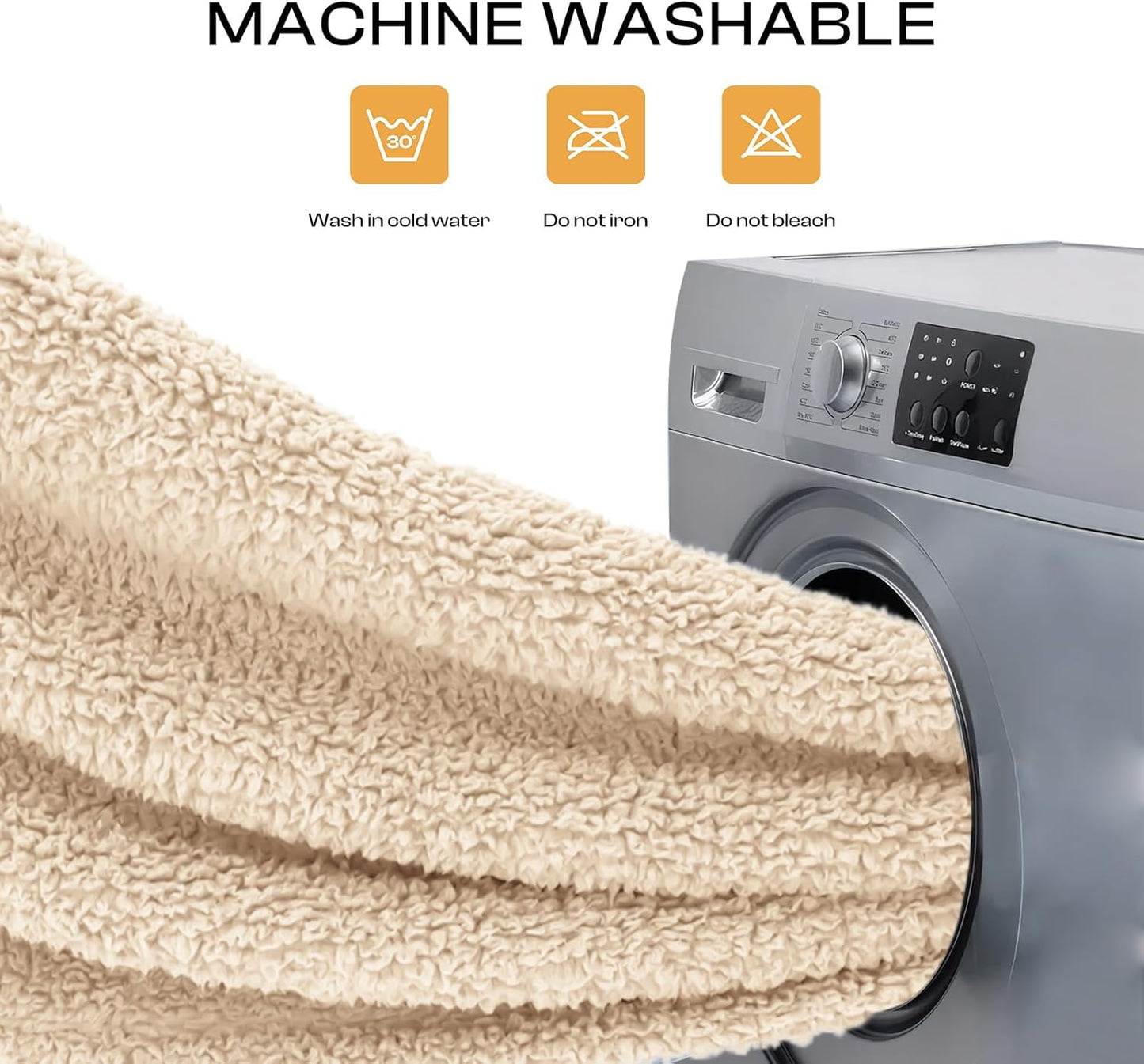 Luciphia Premium Fleece Dog Puppy Blanket Soft Pet Sherpa Calming Cat Blanket Throw for Small Medium Dog Cat(Beige,30X20 Inches)