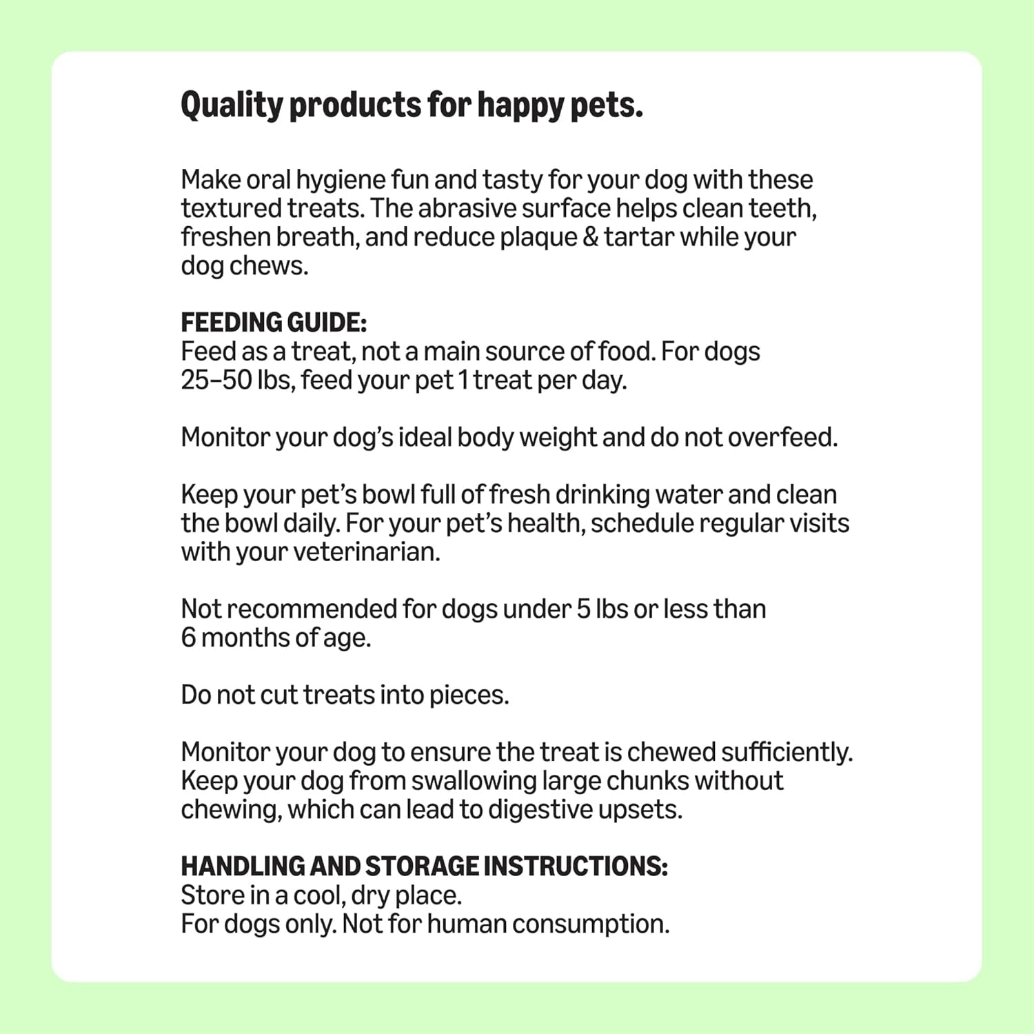 Amazon Basics Dental Dog Treats to Help Clean Teeth & Freshen Breath for Medium Dogs, Unflavored, per Pack: 36 Count, 2.25 Pounds (Previously Wag)