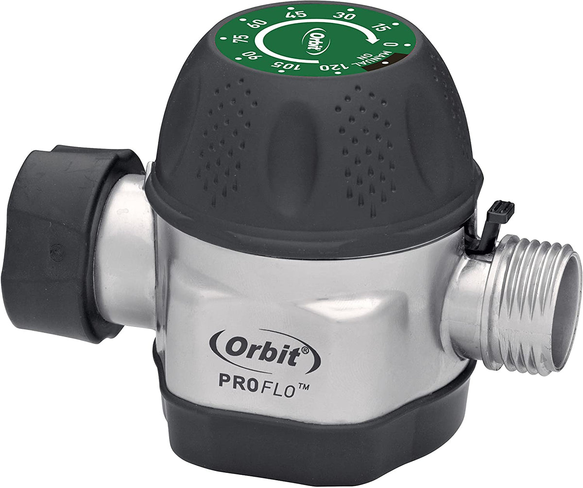 Orbit Mechanical Hose Water Timer, Battery-Free Clockwork, Metal - 62041